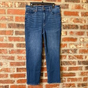 P25 - J. Crew Women's High Rise Stovepipe Dark Blue Jeans